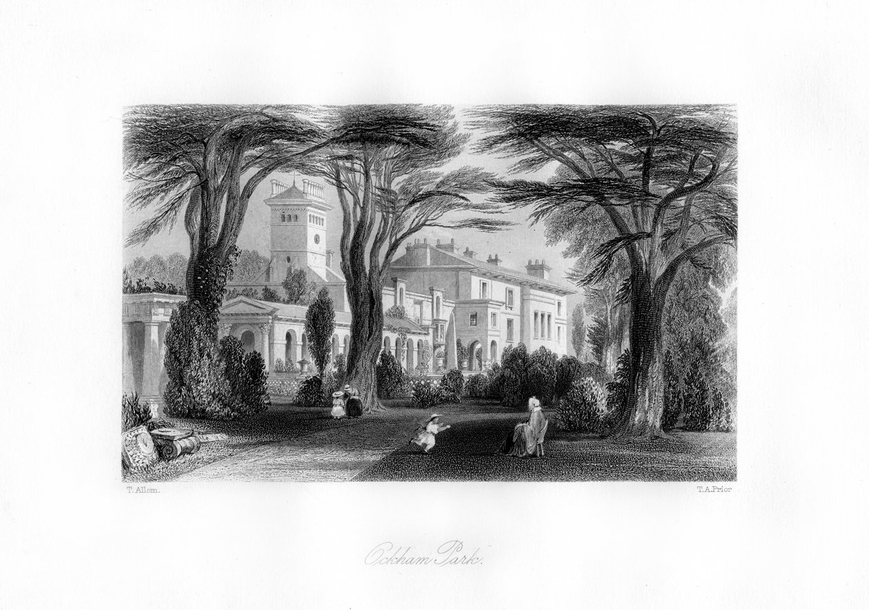 Ockham Park, Surrey, 19. Jahrhundert von Thomas Abel Prior