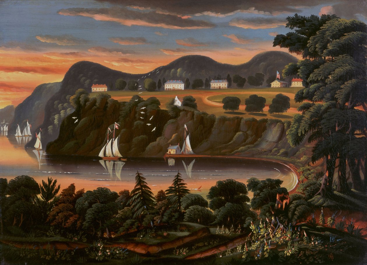 Ansicht des Hudson River bei West Point von Thomas Chambers