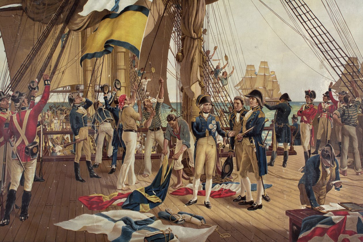 Nelsons letztes Signal bei Trafalgar von Thomas Davidson