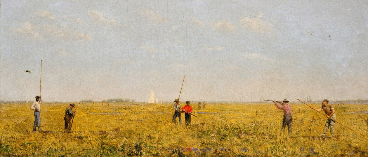 Drängen für die Schiene, 1874 von Thomas Eakins
