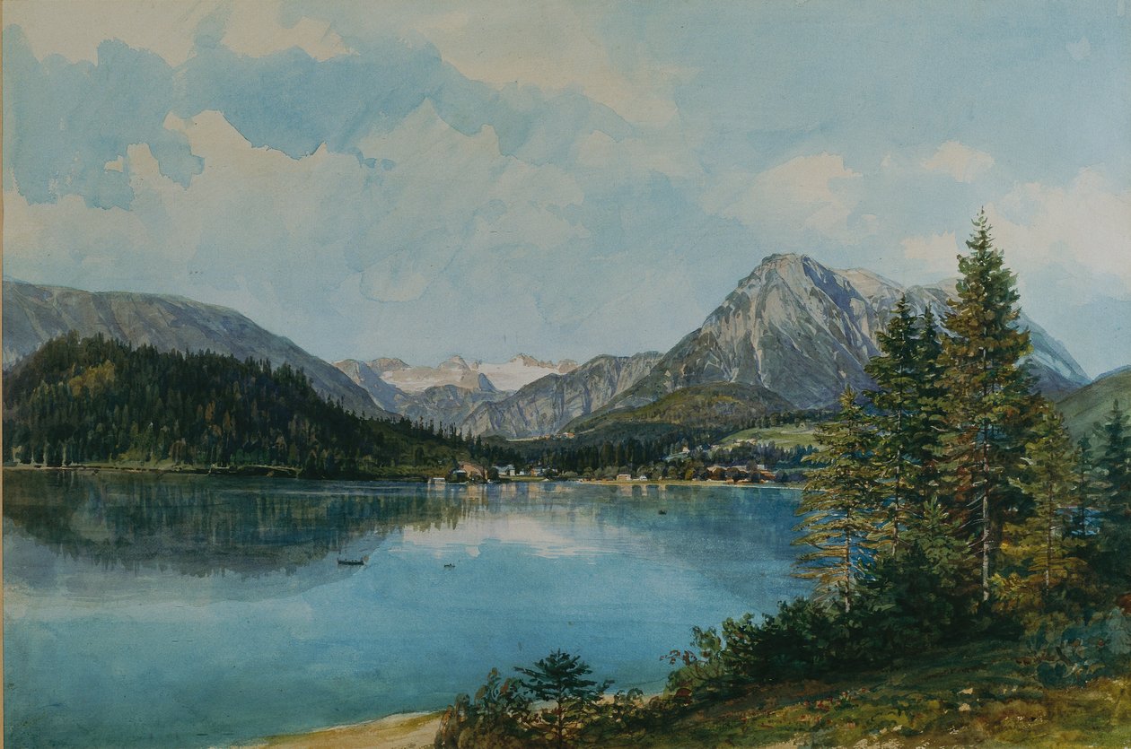 Der Altausseersee mit dem Dachstein von Thomas Ender