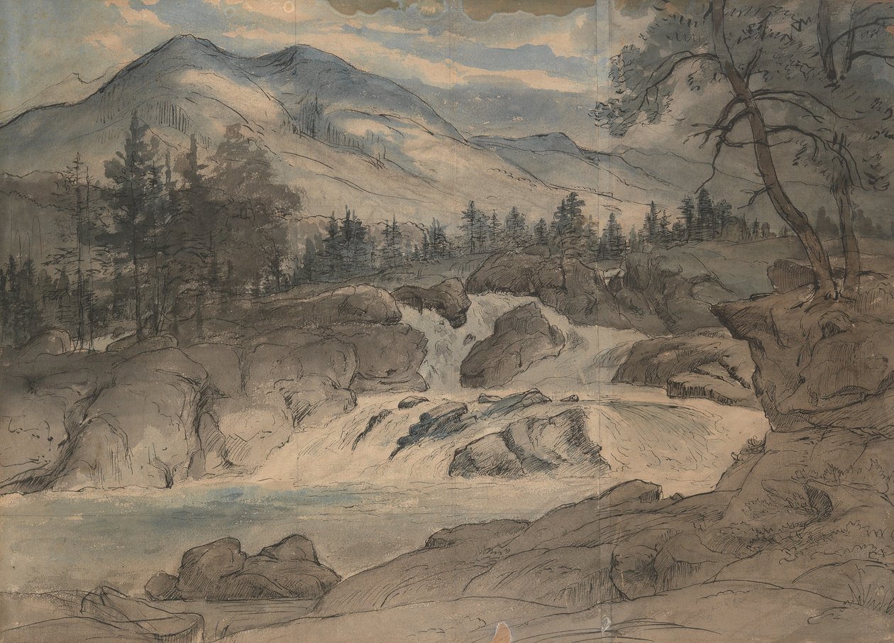 Die Labro-Fälle, 1824-42 von Thomas Fearnley