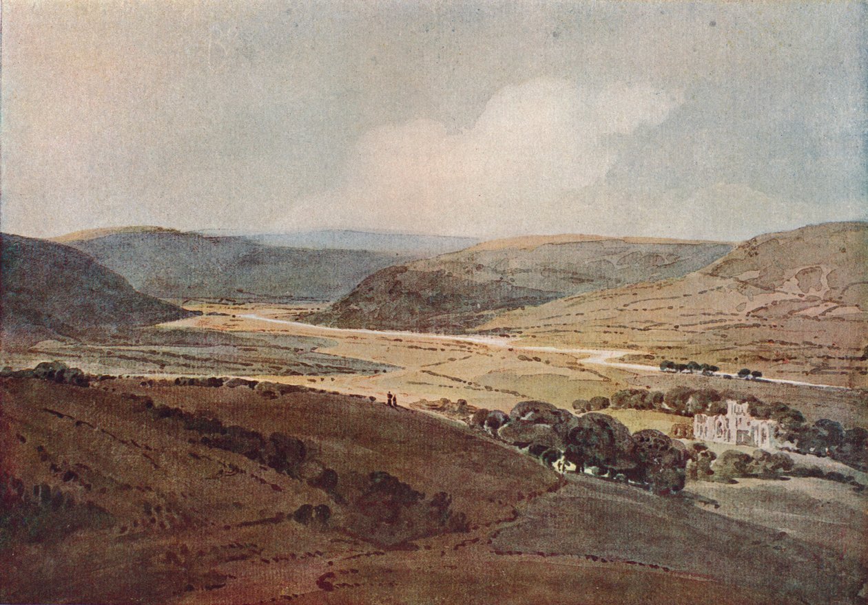 Das Tal der Aire, ca. 1800 von Thomas Girtin