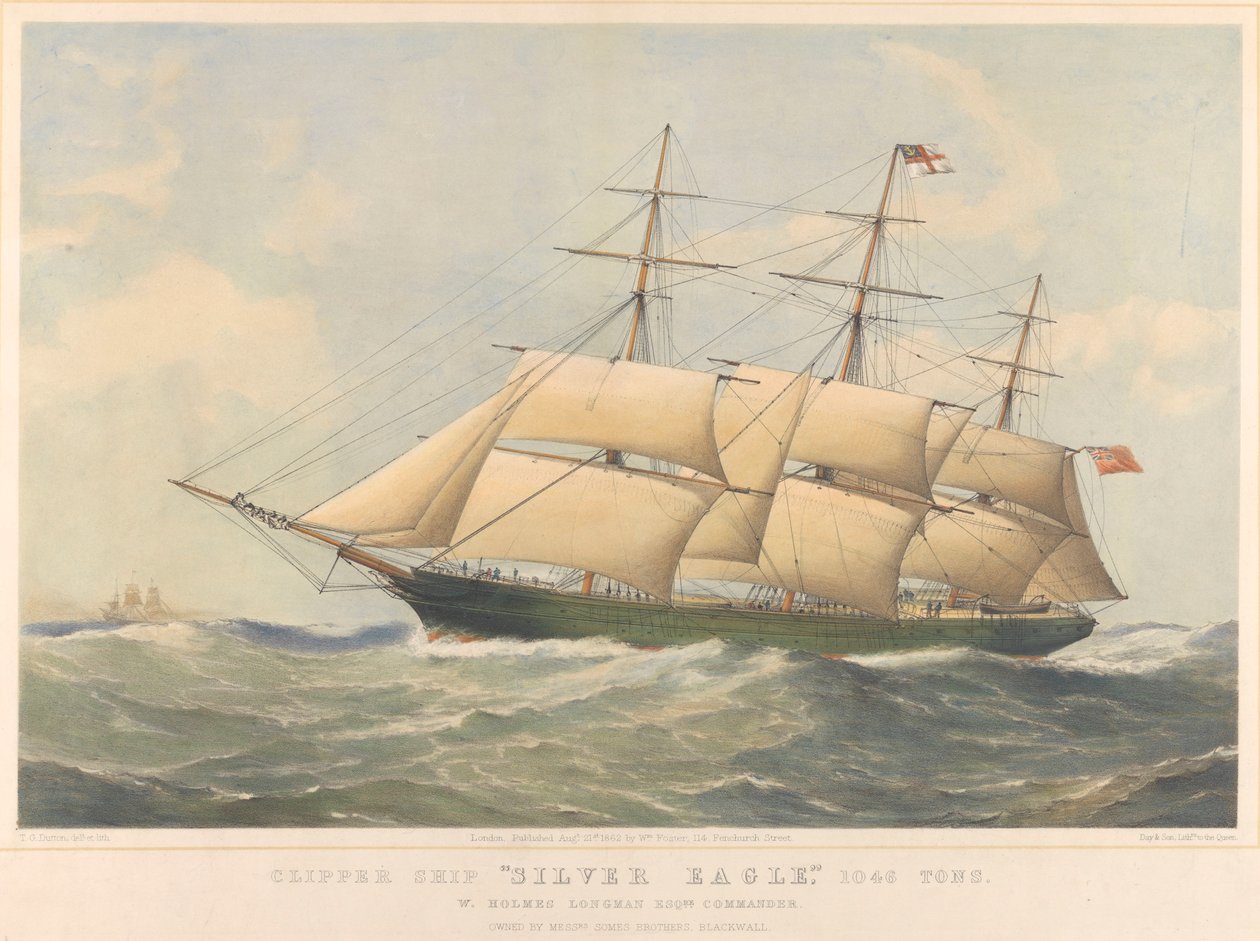 Silberadler (1861) Klipperschiff von Thomas Goldsworth Dutton