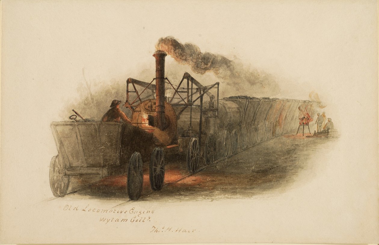 Alte Lokomotive, Wylam Colliery von Thomas H. Hair