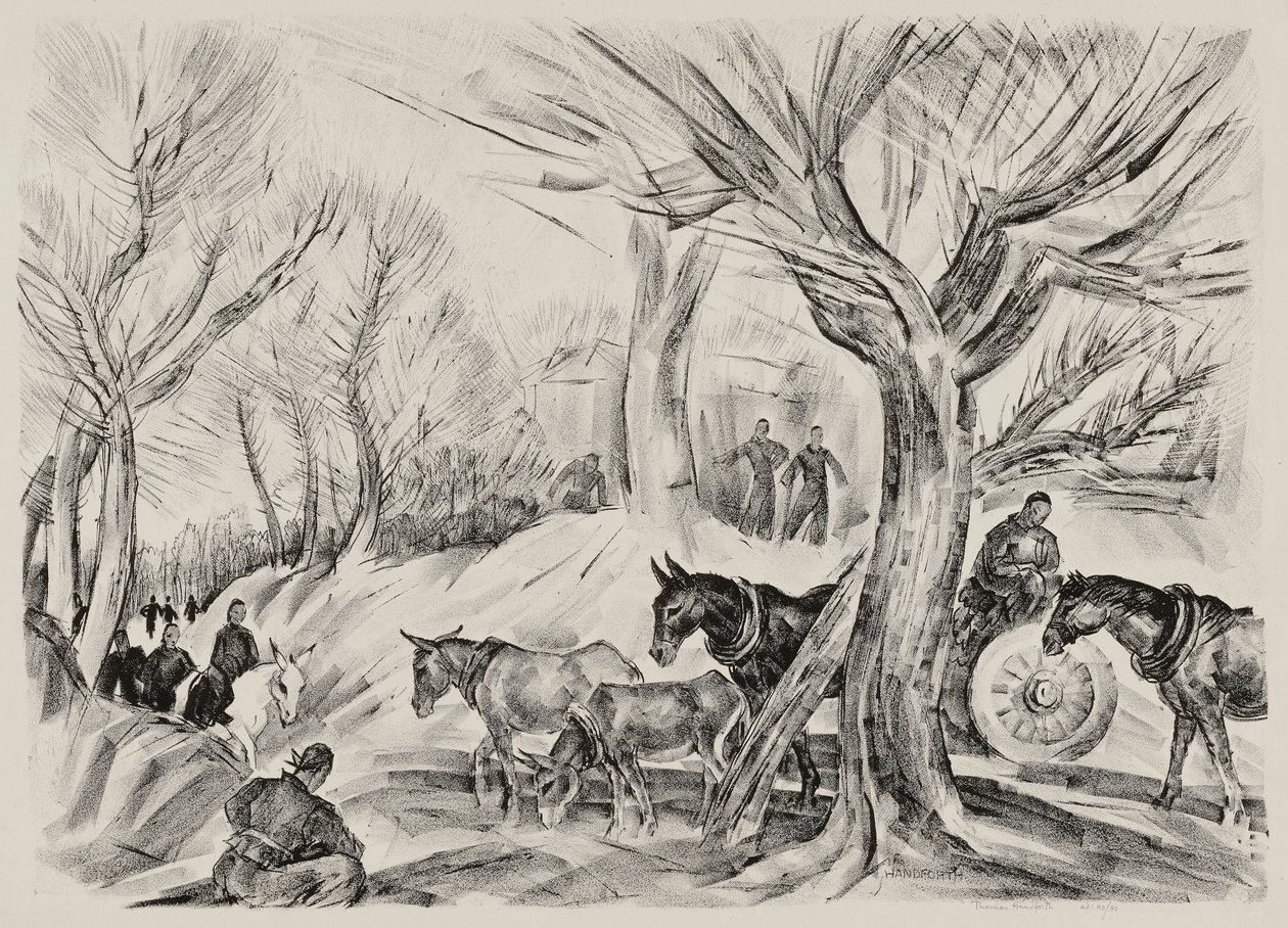 Landschaft mit Figuren von Thomas Handforth