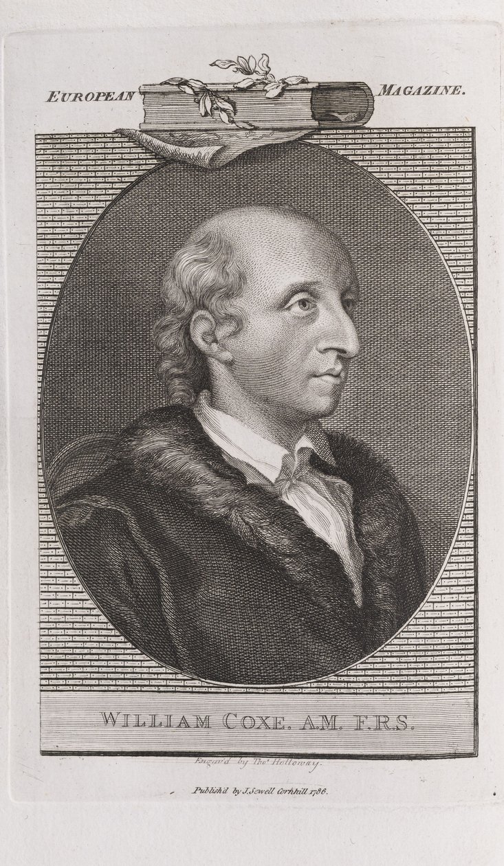 Porträt von William Coxe, 1748-1828, 1786 von Thomas Holloway