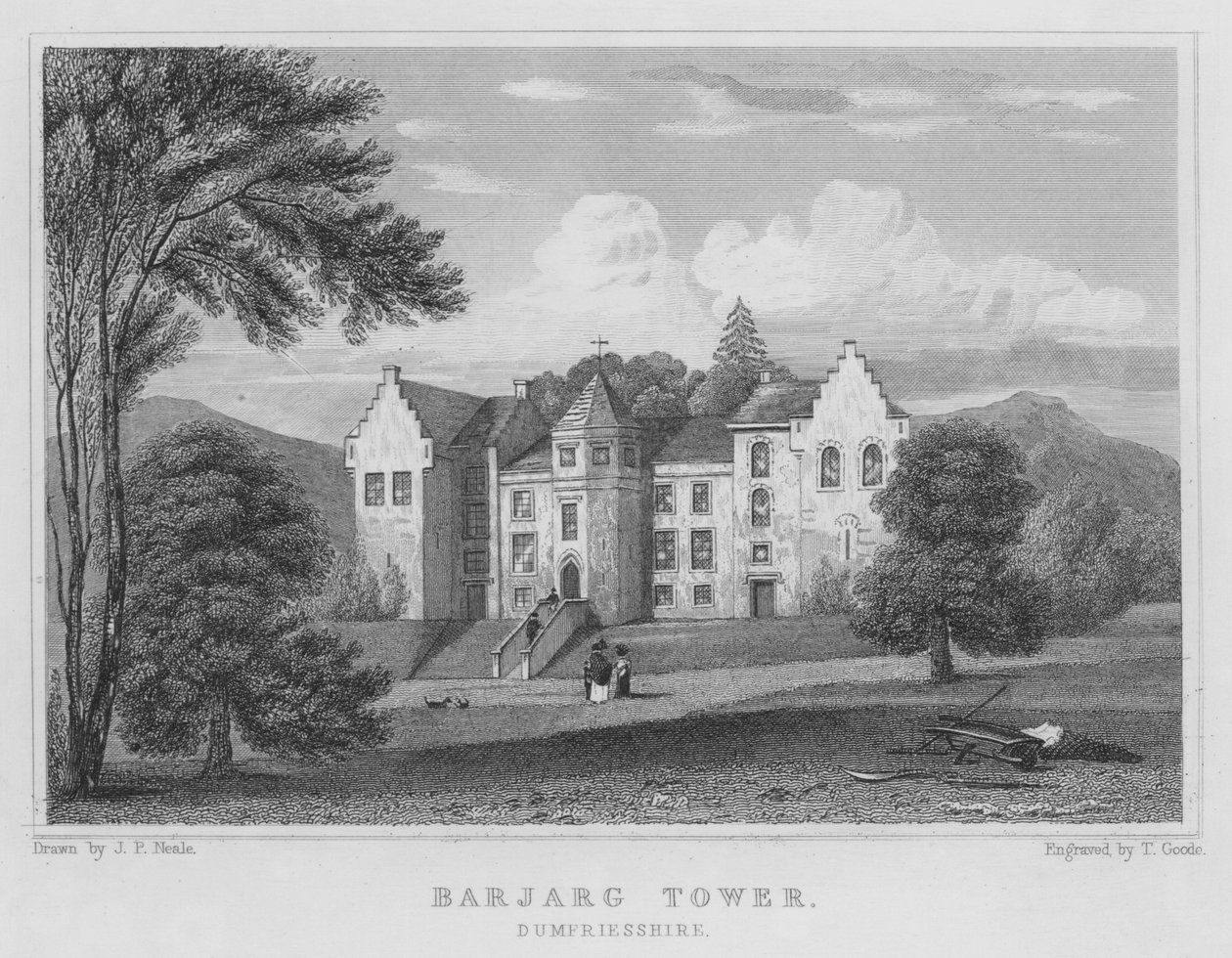 Barjarg Tower, Dumfriesshire von Thomas Hosmer Shepherd