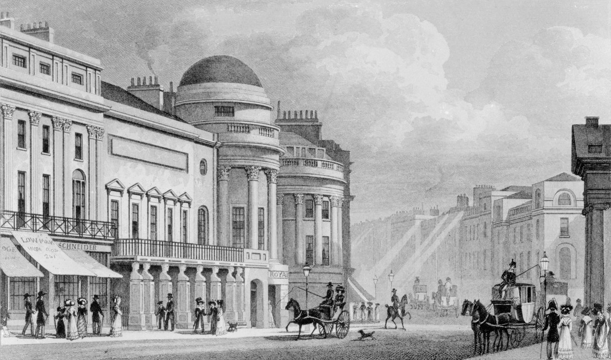 Harmonic Institution, Regent Street, London. 1827 von Thomas Hosmer Shepherd
