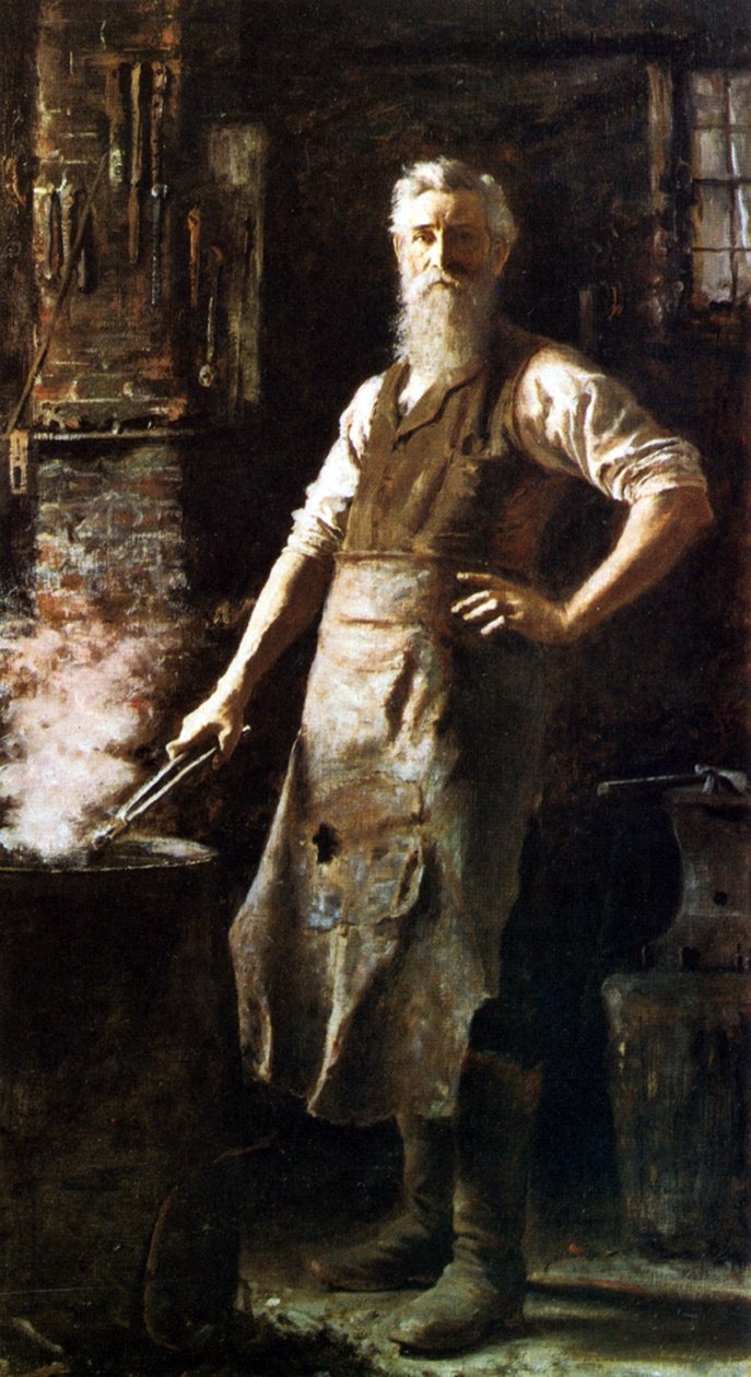 Der Dorfschmied von Thomas Hovenden