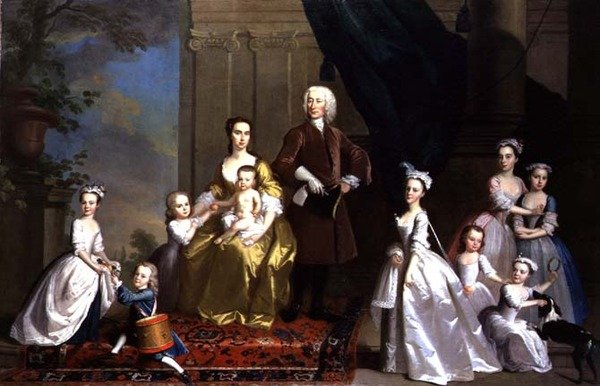 Die Familie Radcliffe, ca. 1738-42 von Thomas Hudson