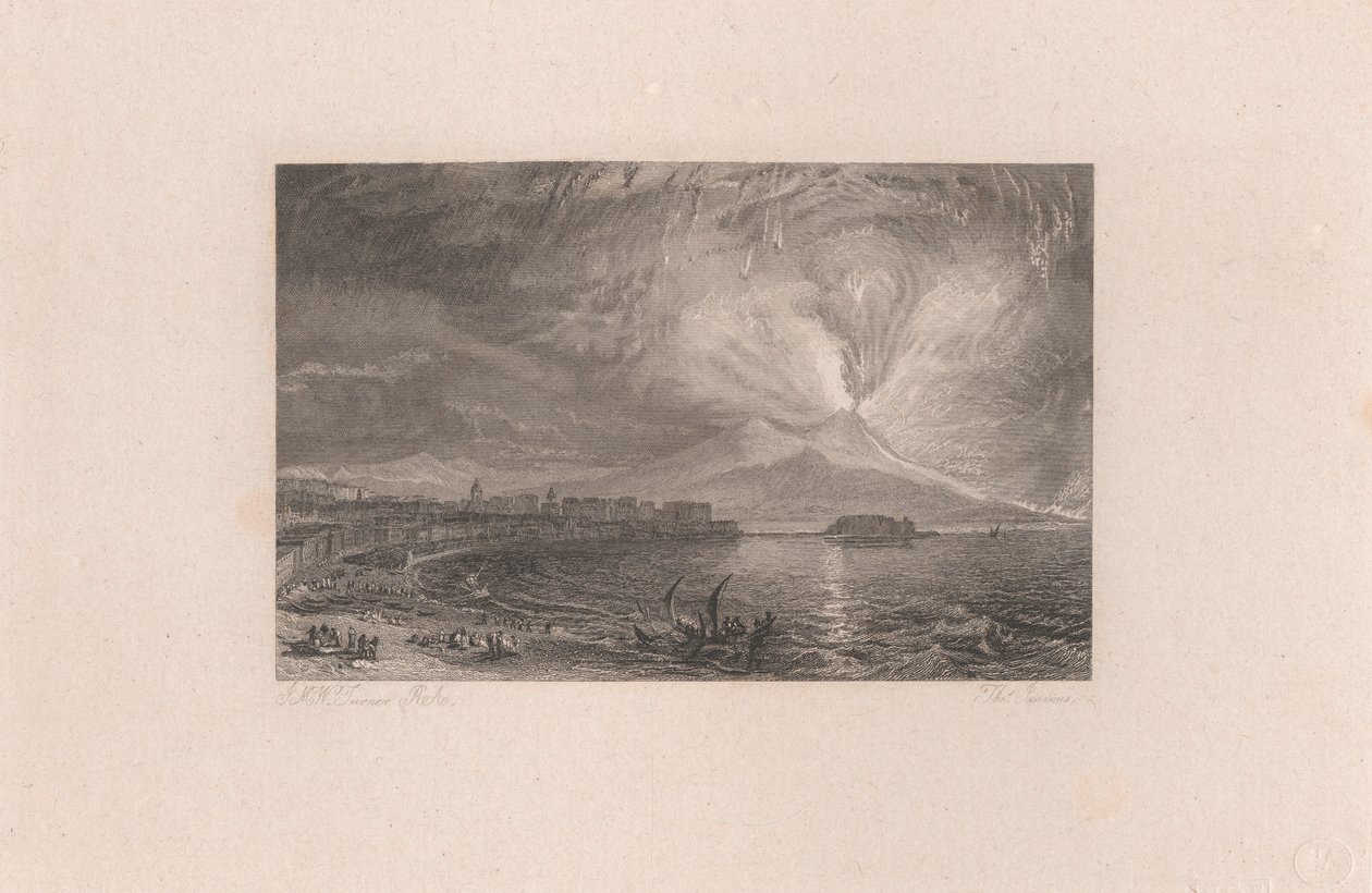 Vesuv in Eruption von Thomas Jeavons