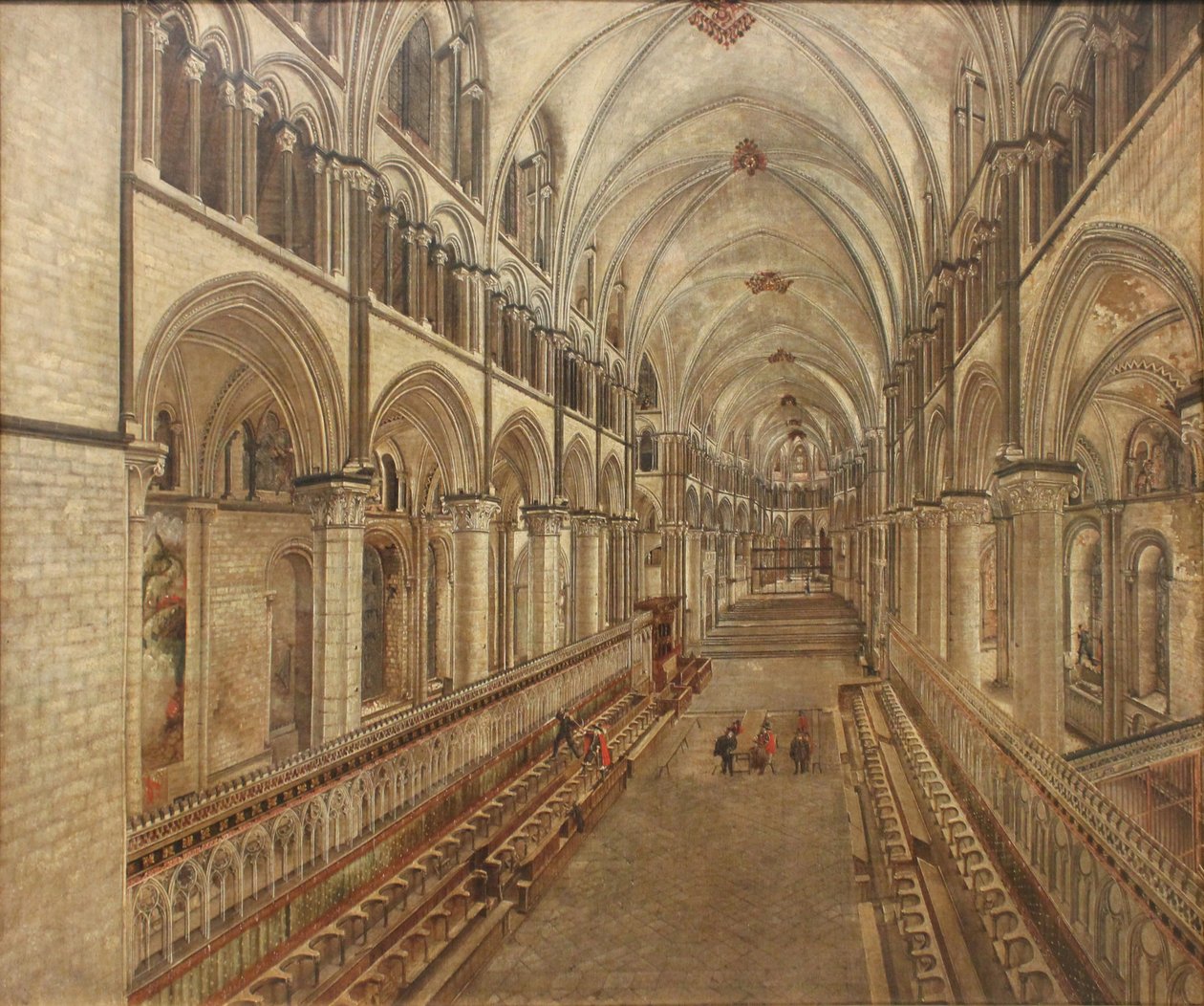 Der Chor der Kathedrale von Canterbury, Blick nach Osten von Thomas Johnson