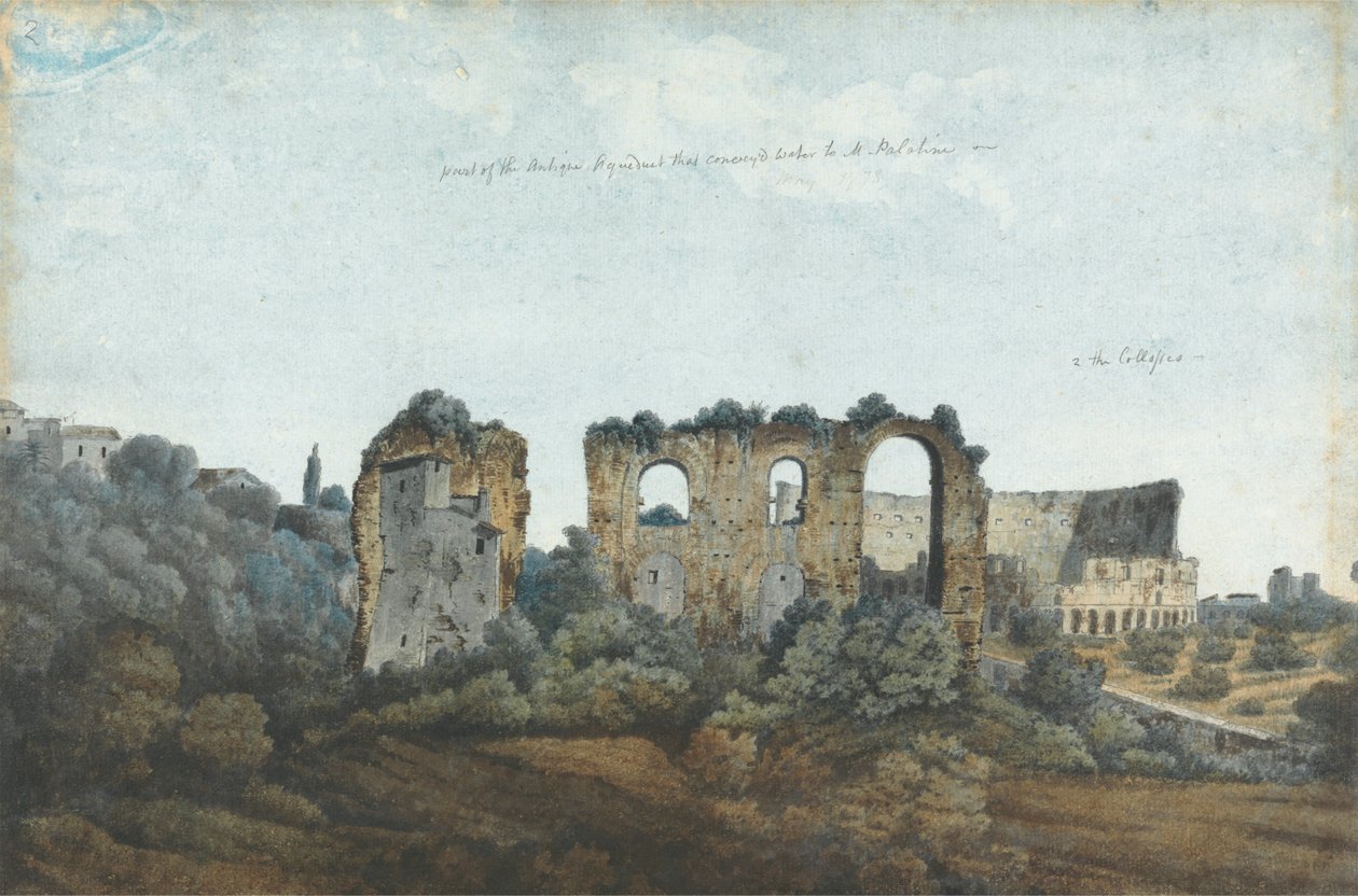 Das Claudianische Aquädukt und Kolosseum von Thomas Jones