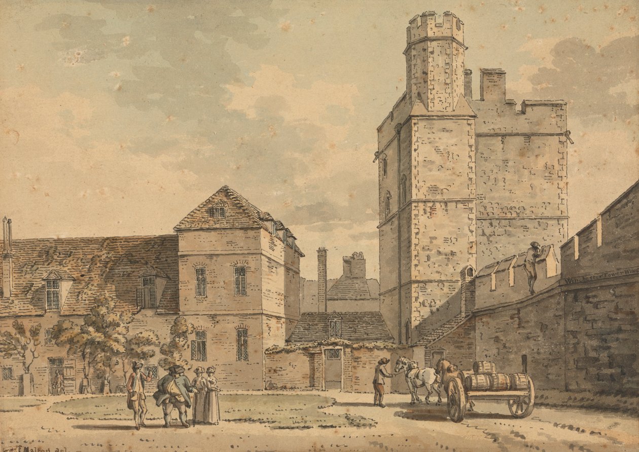 Winchester Tower, Windsor Castle von Thomas Malton