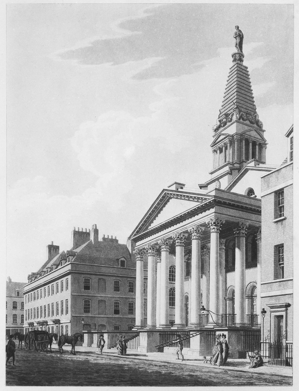St. Georges Bloomsbury, 1799 von Thomas Malton Jnr.