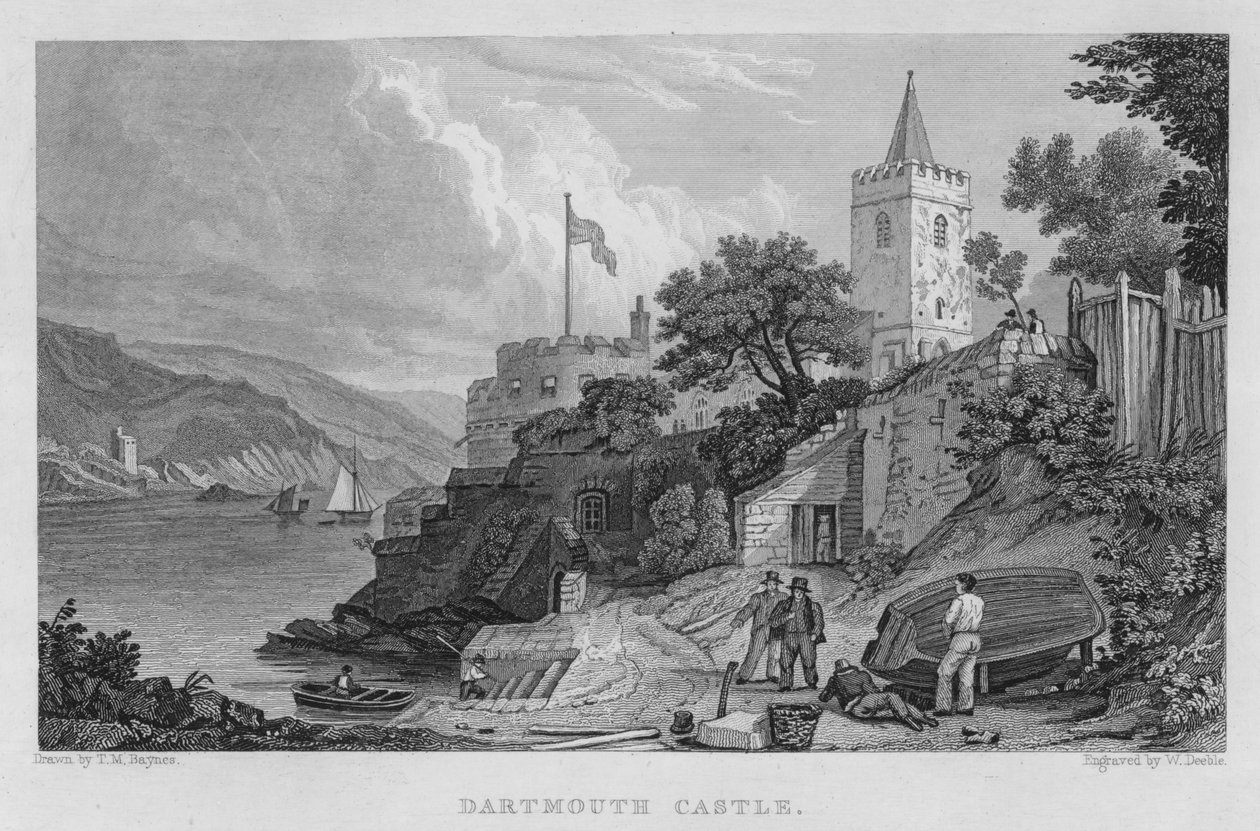 Dartmouth Castle von Thomas Mann (after) Baynes