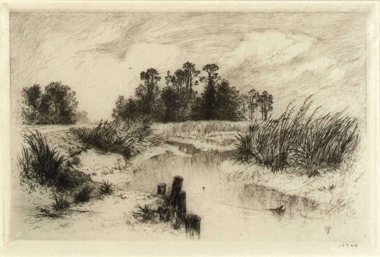 In der Nähe von Easthampton, L.I. (Passaic Meadows) von Thomas Moran