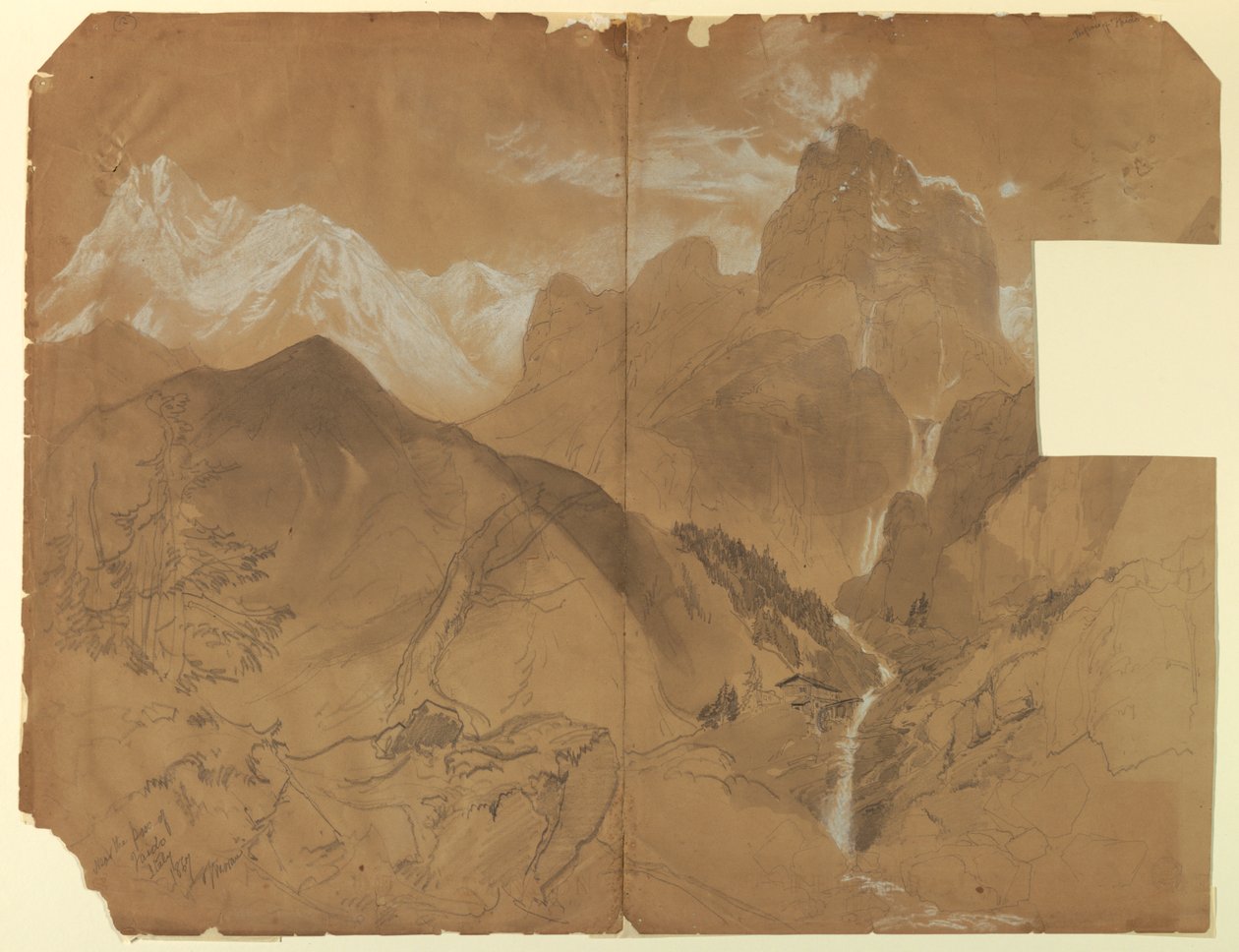 In der Nähe des Passes von Faido, Italien von Thomas Moran