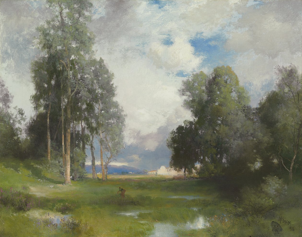 Mission Santa Barbara, 1916 von Thomas Moran