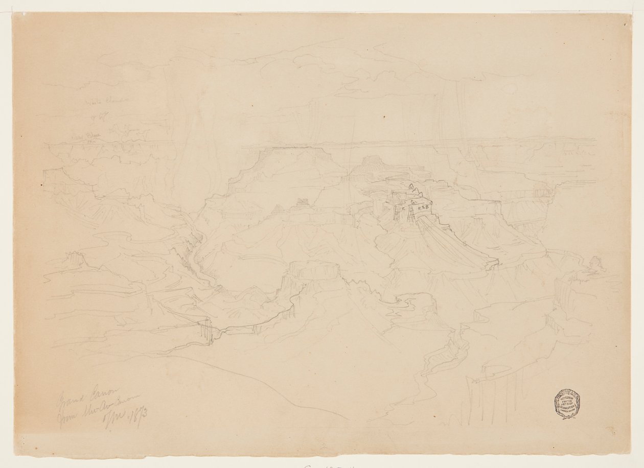 Der Grand Canyon im Regen von Thomas Moran