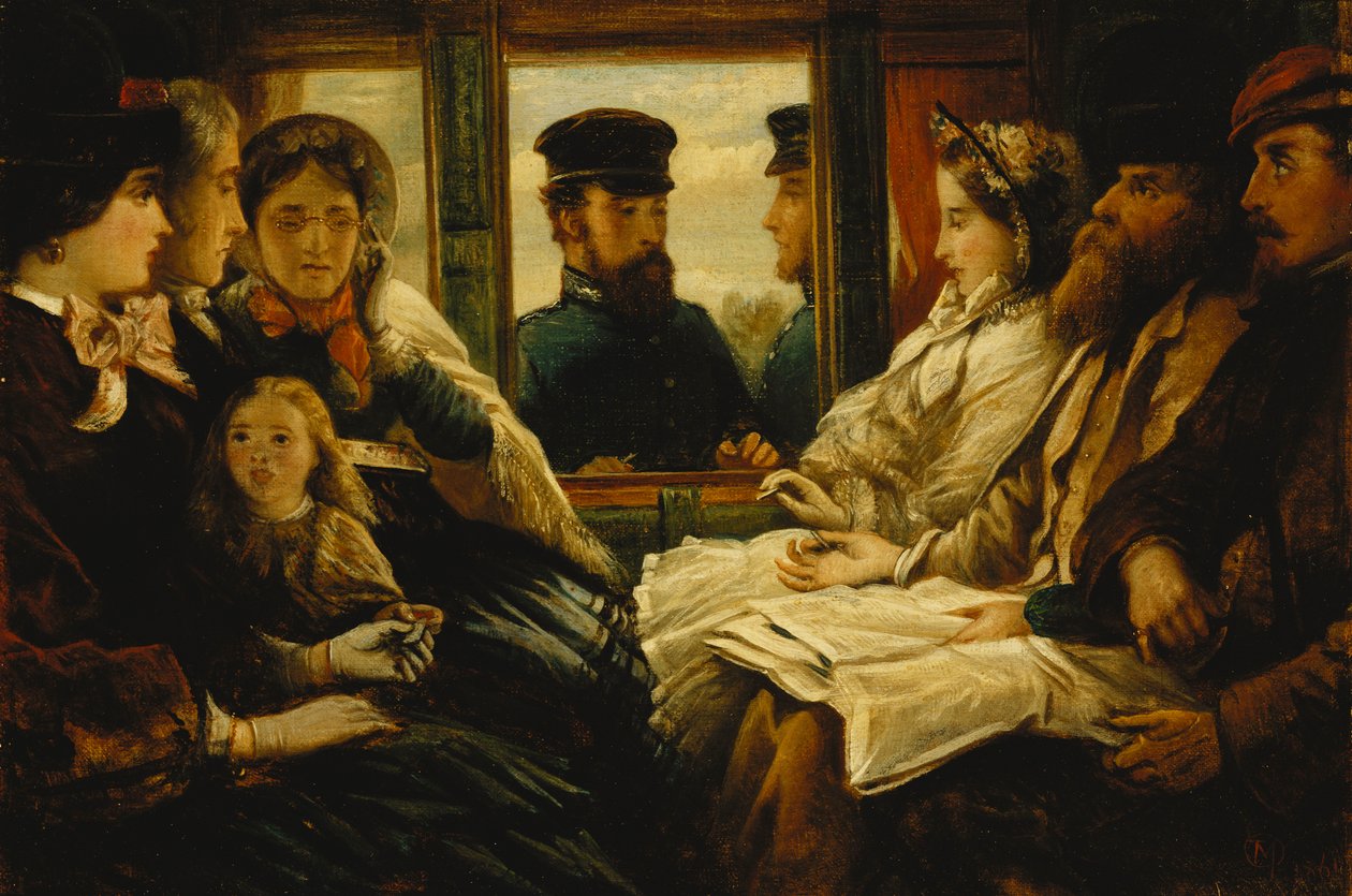 Reisegeschenk 1860 "Tickets Bitte", 1861 von Thomas Musgrave Joy