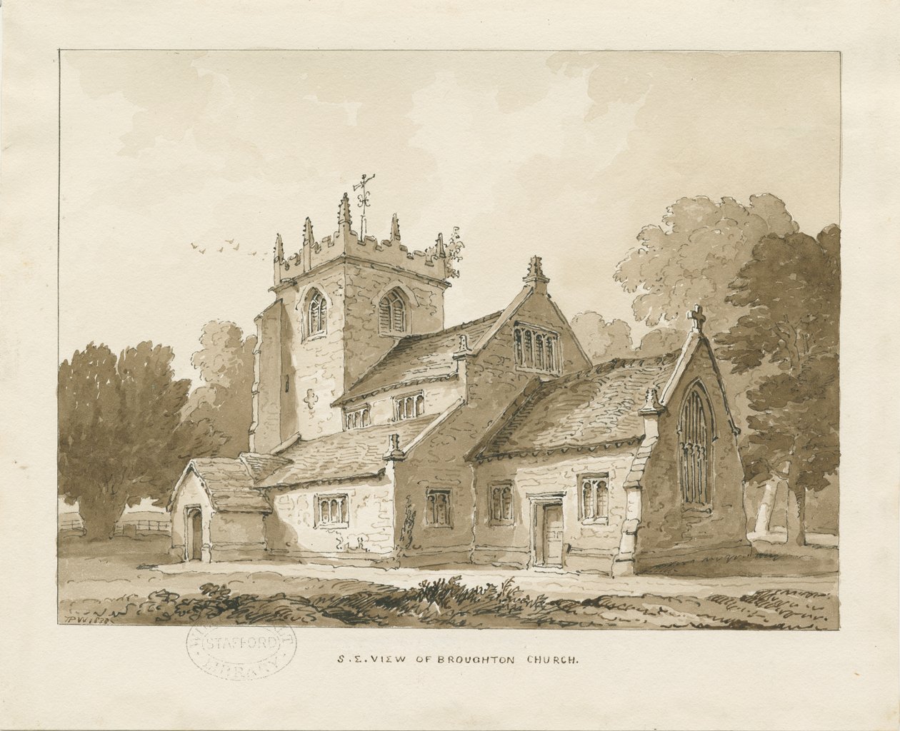 Broughton Kirche von Thomas Peploe Wood