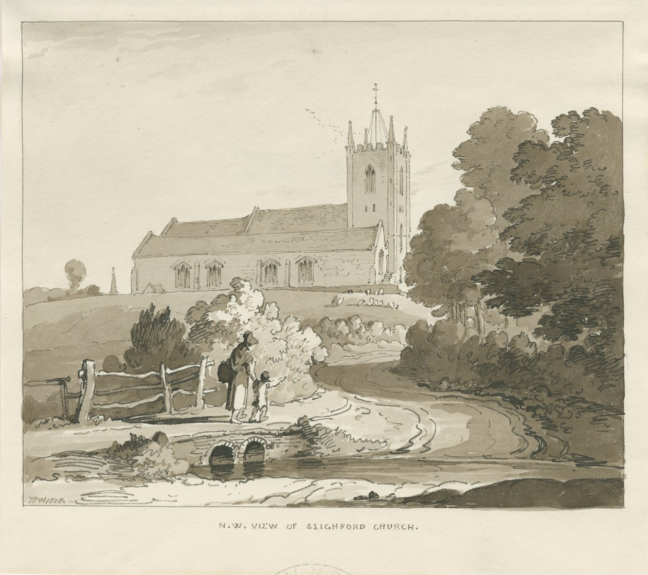 Seighford Kirche von Thomas Peploe Wood