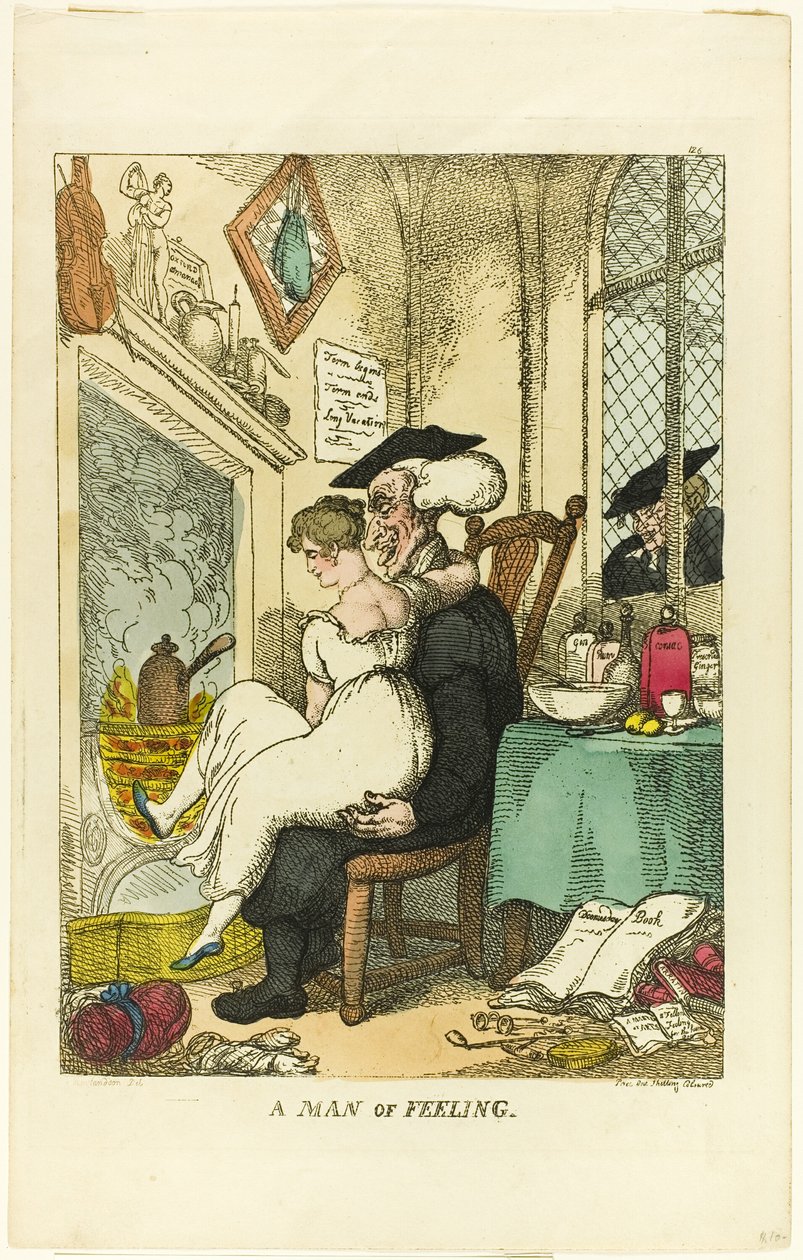 Ein Mann von Gefühl von Thomas Rowlandson