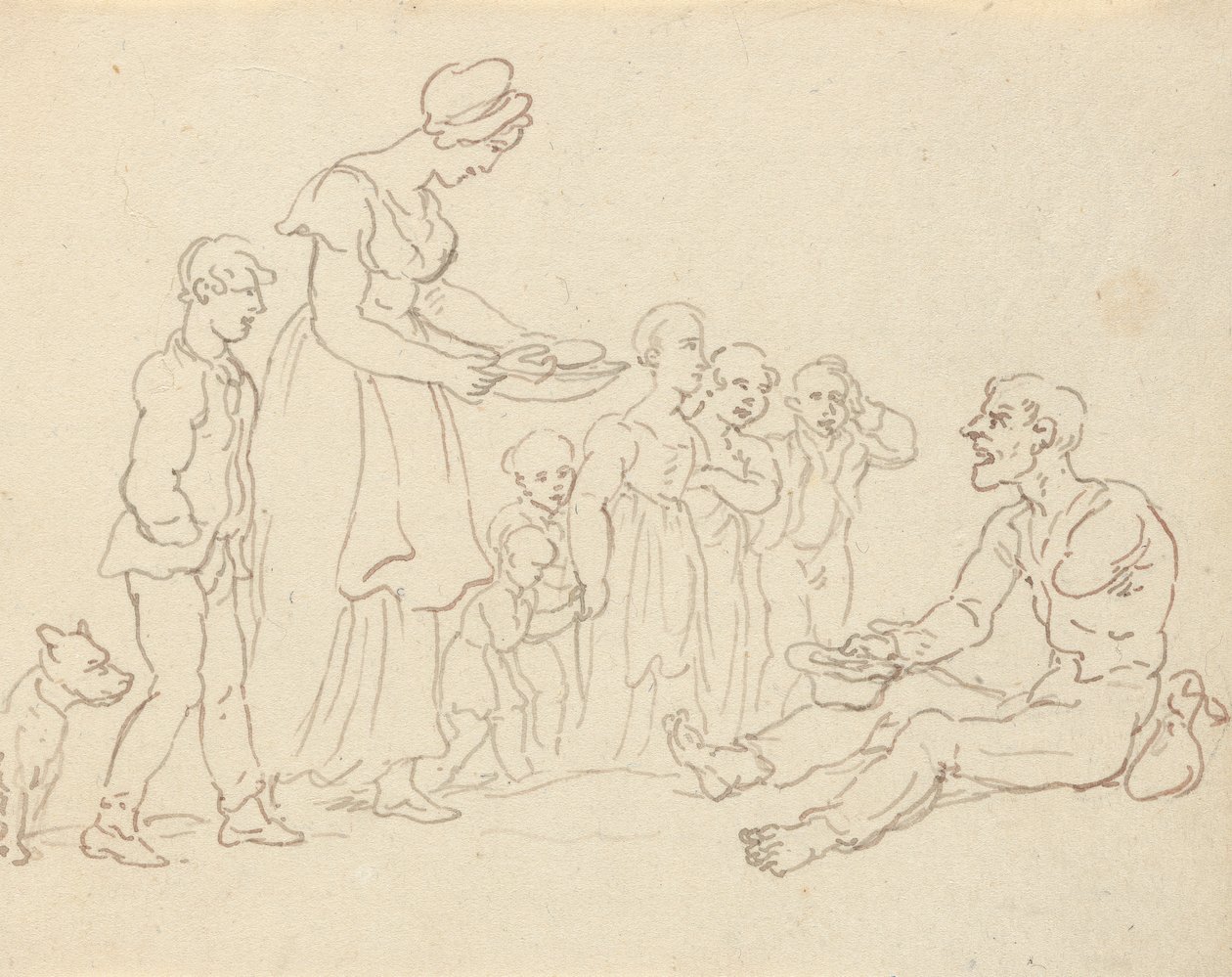 Albumzeichnung von Thomas Rowlandson