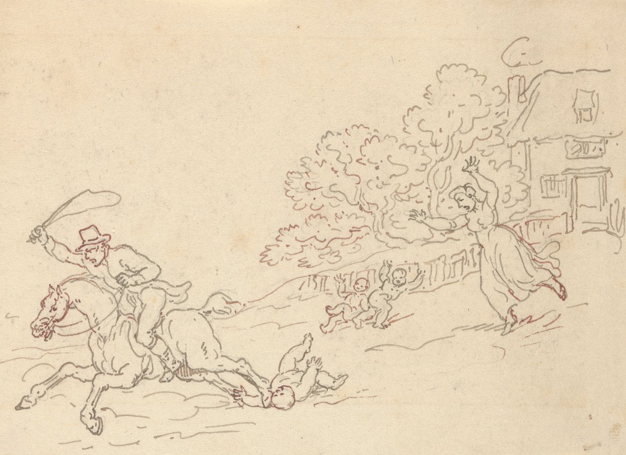Albumzeichnung von Thomas Rowlandson
