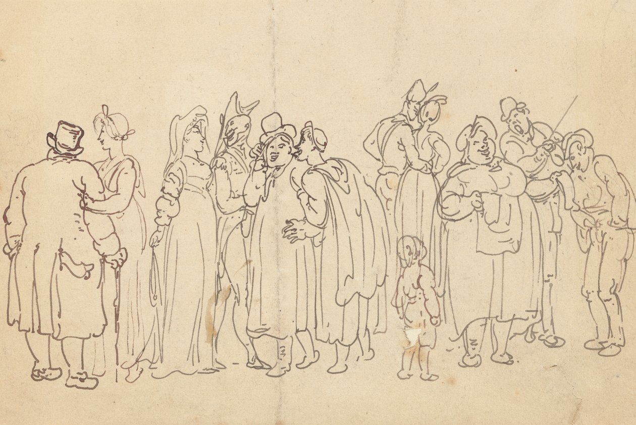 Albumzeichnung von Thomas Rowlandson