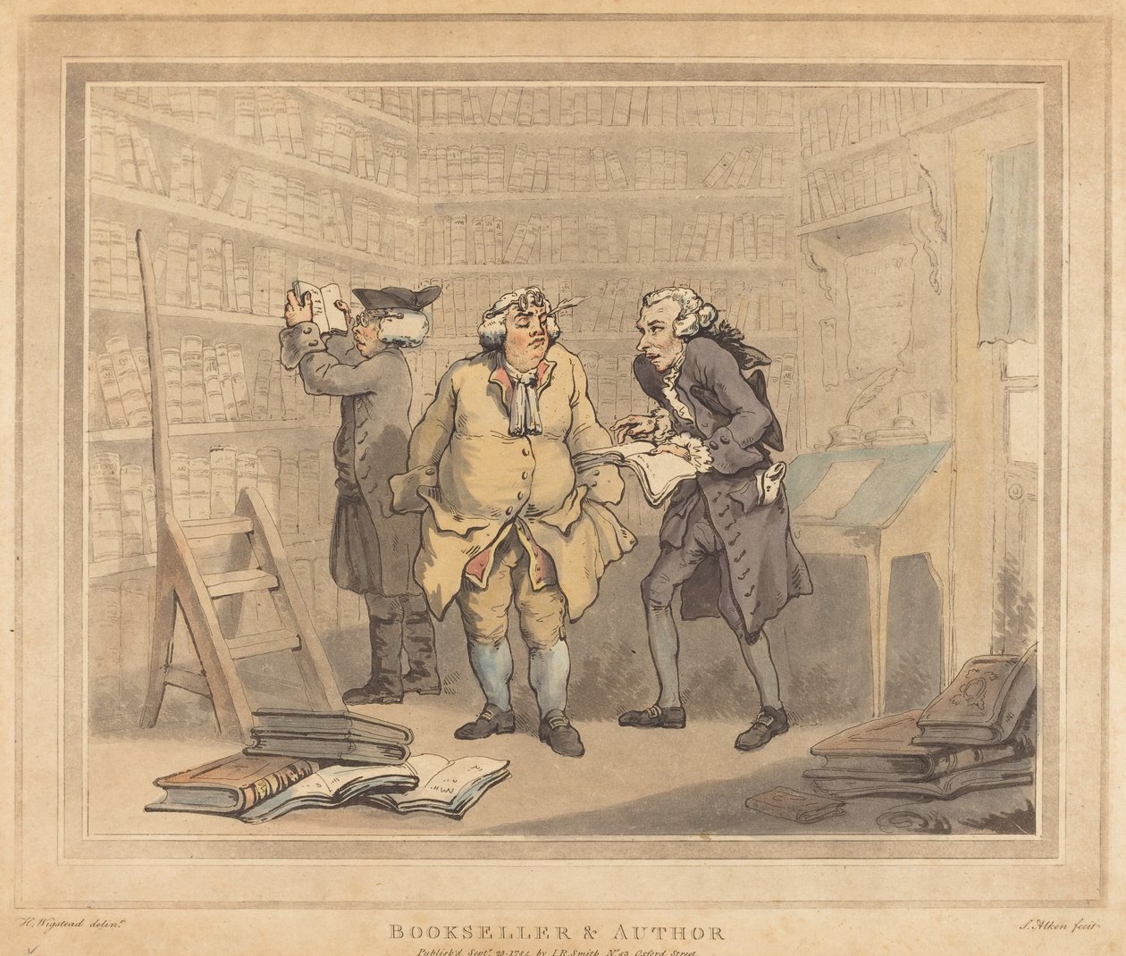 Buchhändler und Autor von Thomas Rowlandson