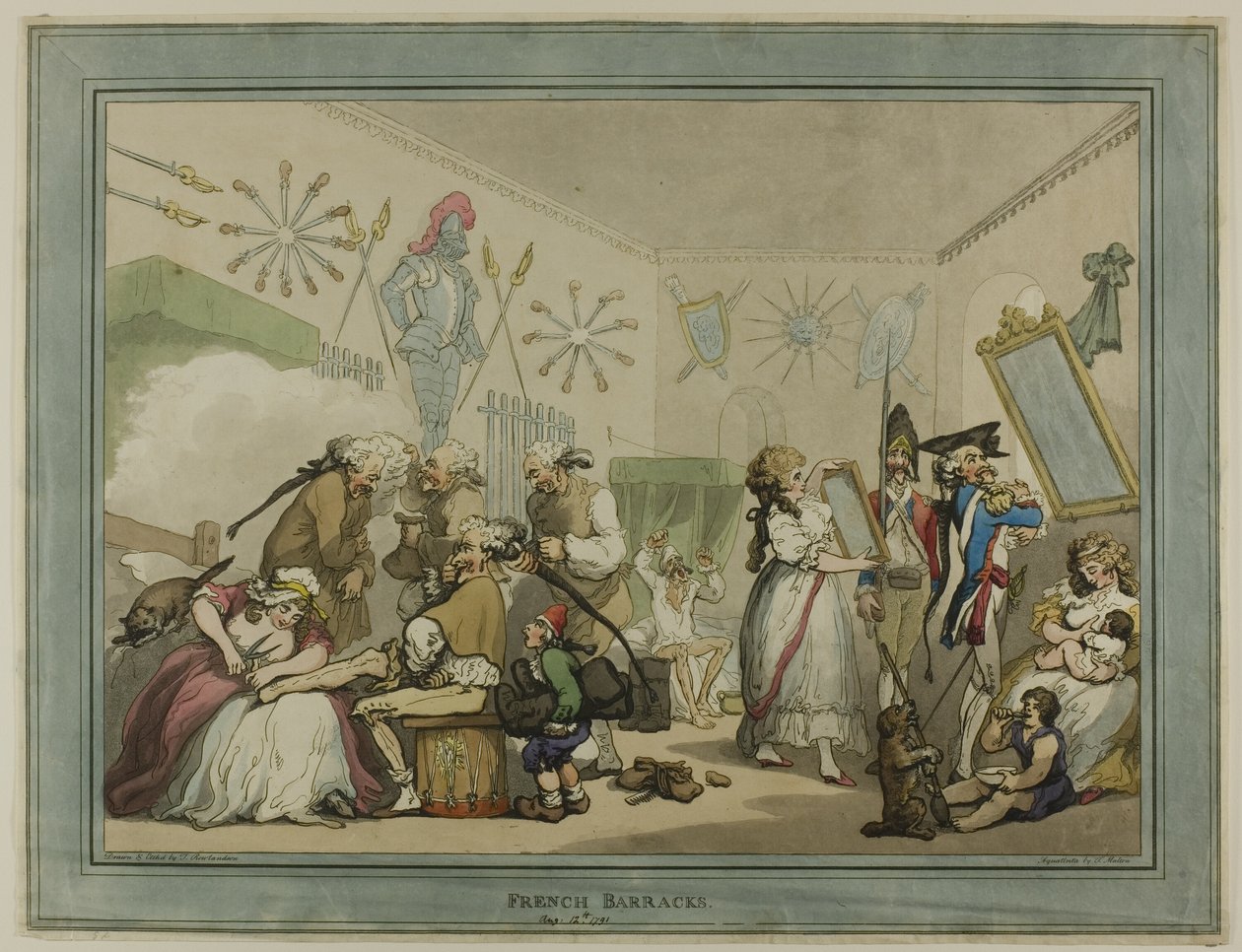 Französische Kaserne von Thomas Rowlandson