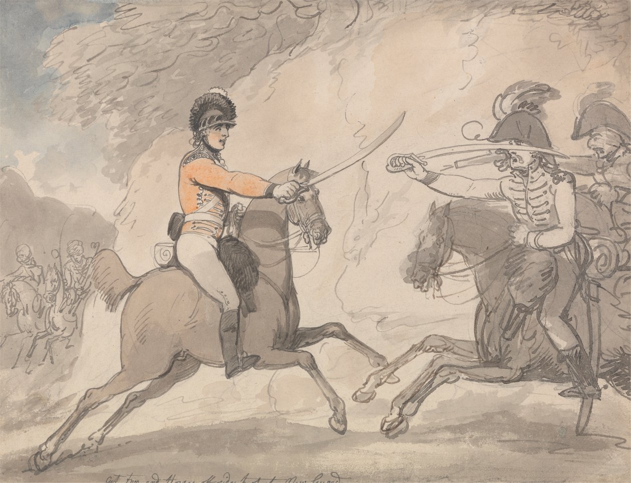 Ungarische und Hochland-Breitenschwert-Übung von Thomas Rowlandson