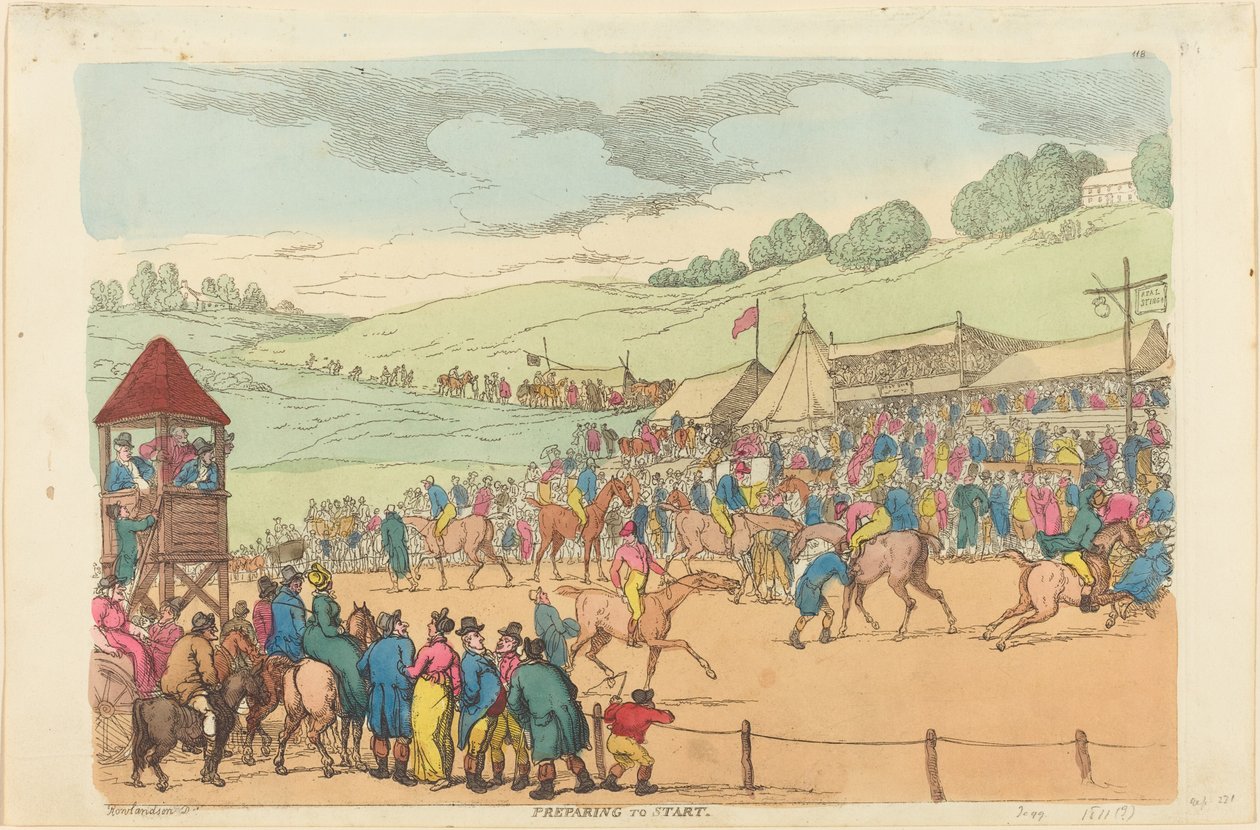 Vorbereitung zum Start von Thomas Rowlandson