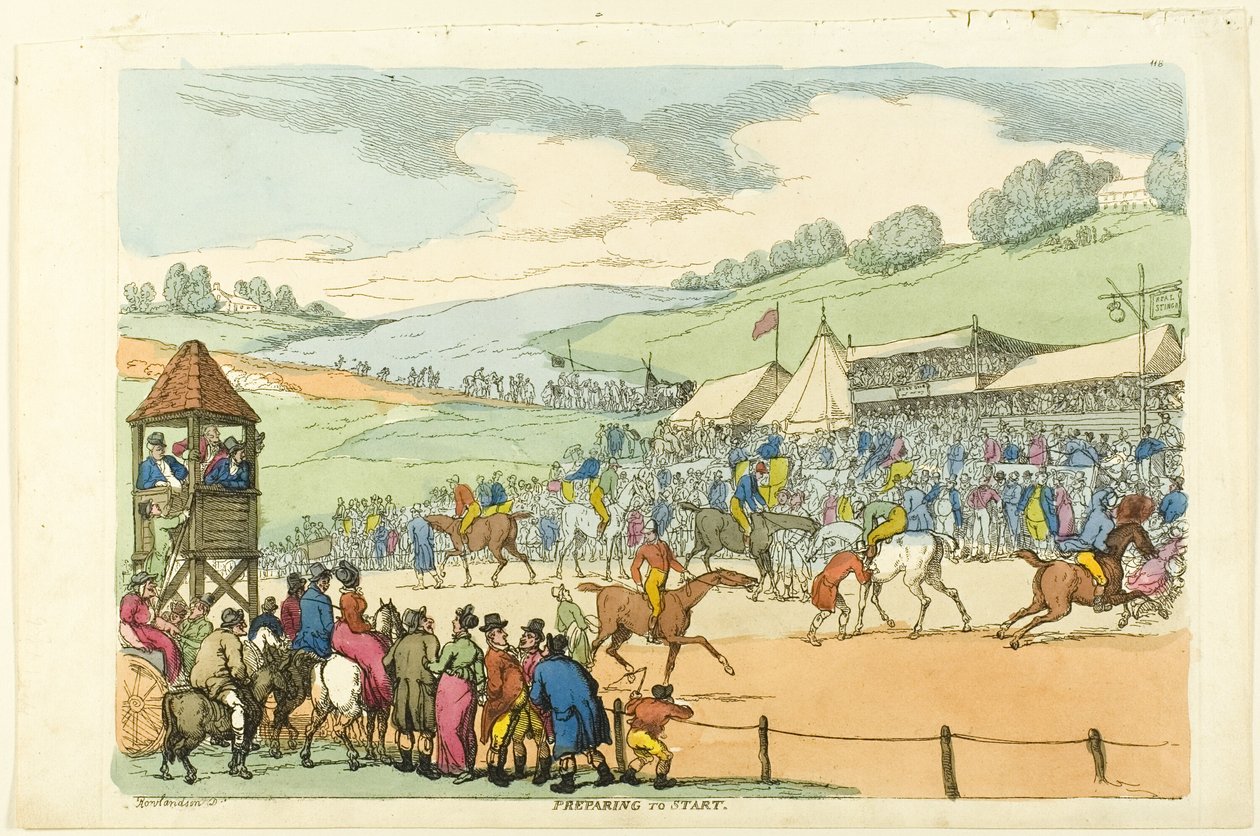 Vorbereitungen zum Start von Thomas Rowlandson