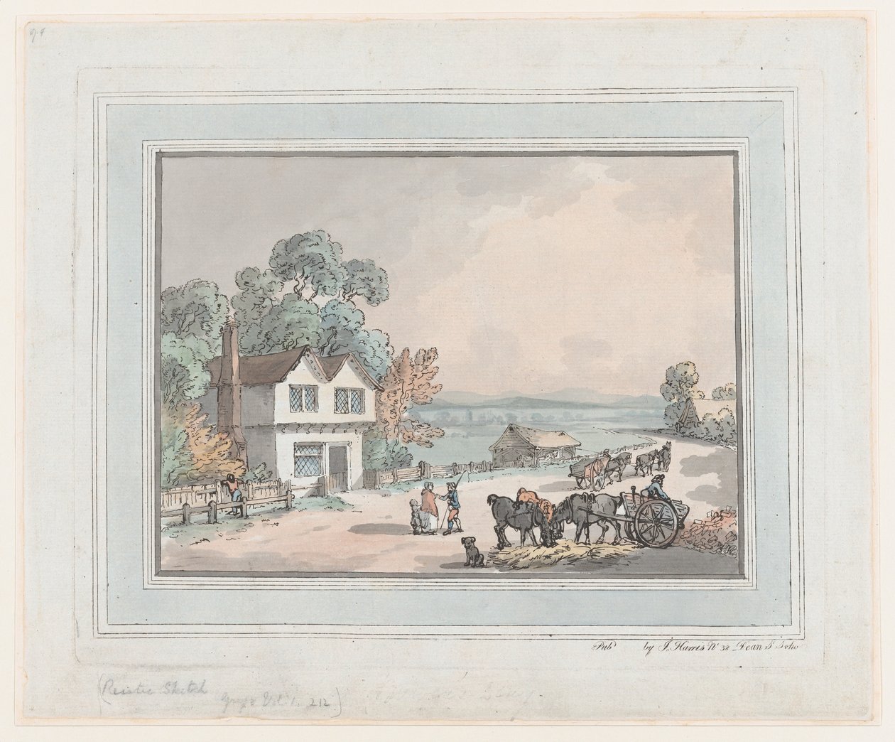 Rustikale Skizze, 1787 von Thomas Rowlandson