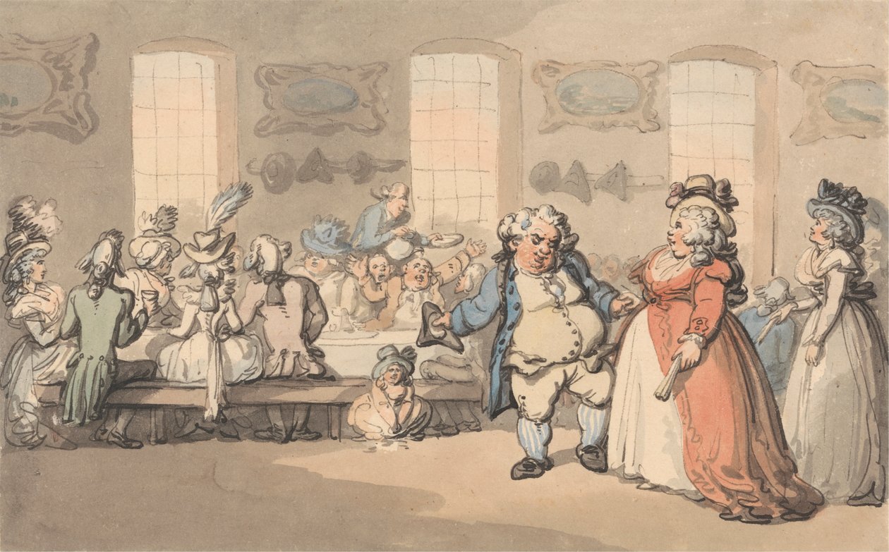 Die Annehmlichkeiten von Bath: Das Frühstück von Thomas Rowlandson