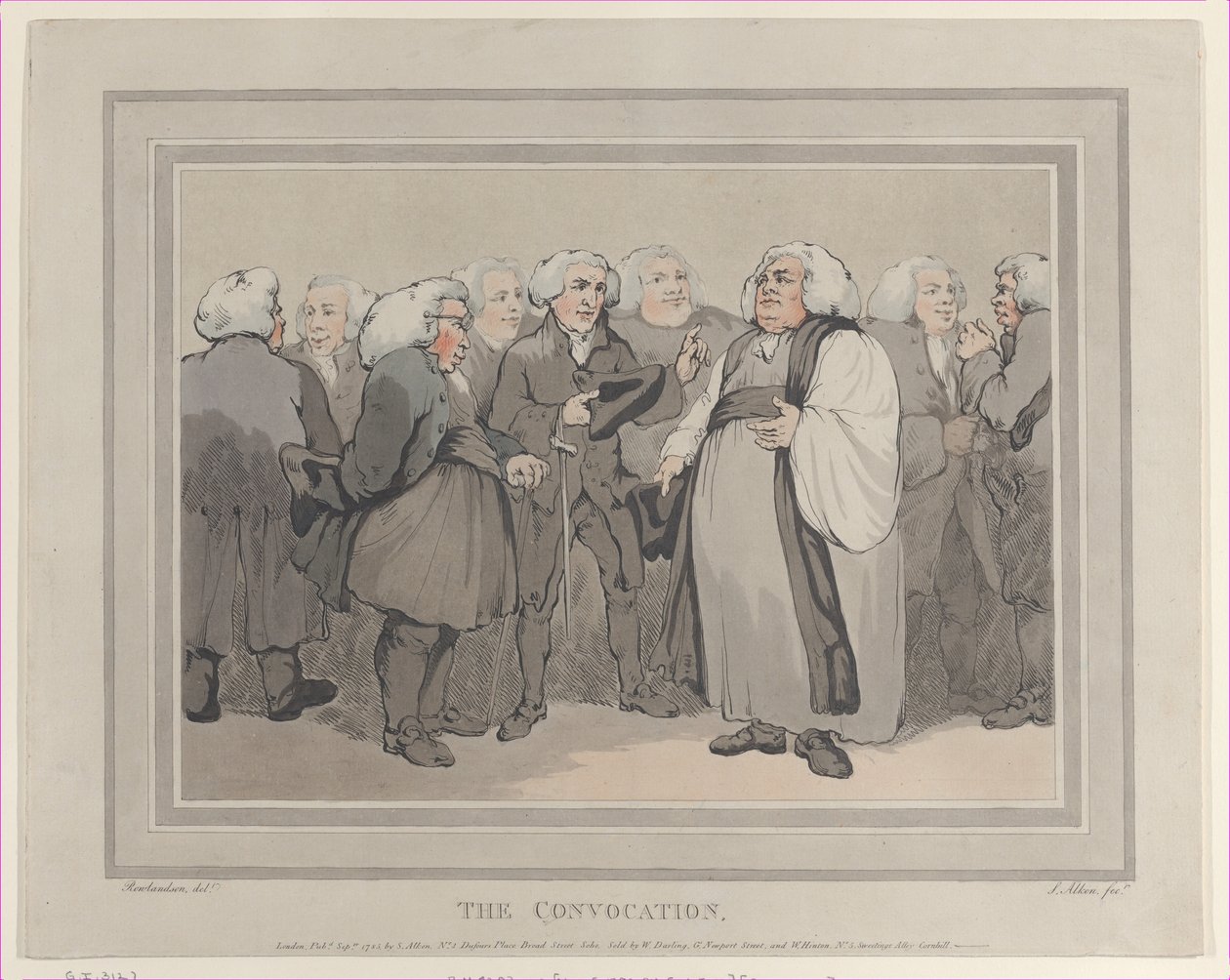 Die Konvokation, September 1785 von Thomas Rowlandson