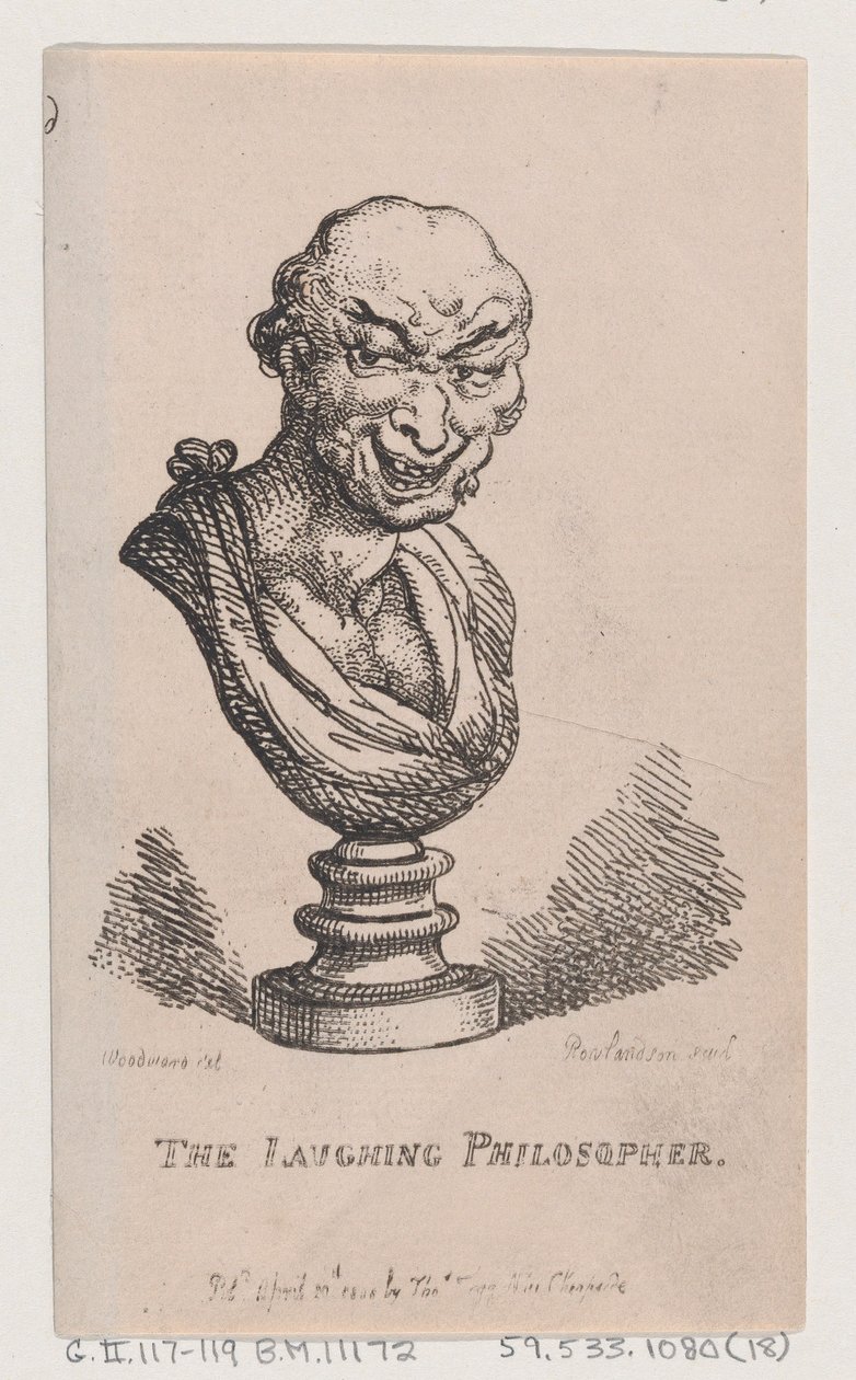Der lachende Philosoph, 1808 von Thomas Rowlandson