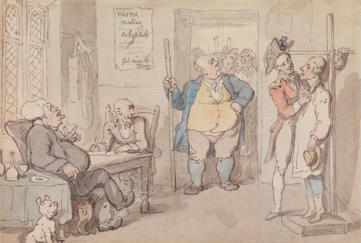 Der Werbeoffizier von Thomas Rowlandson