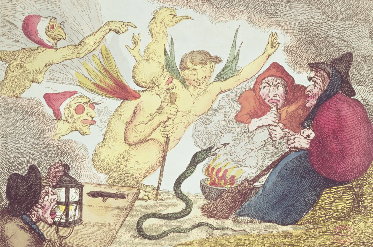 Hexen auf einem Heuboden von Thomas Rowlandson