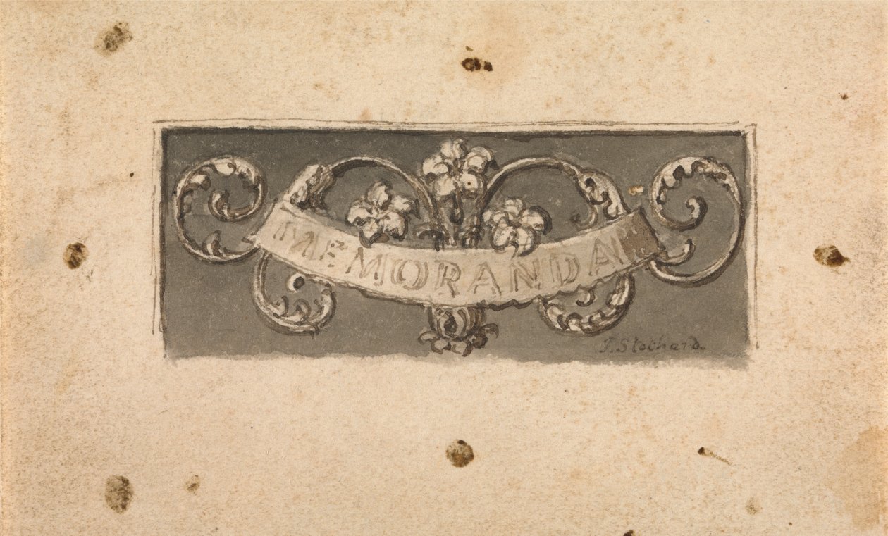 Notizen von Thomas Stothard