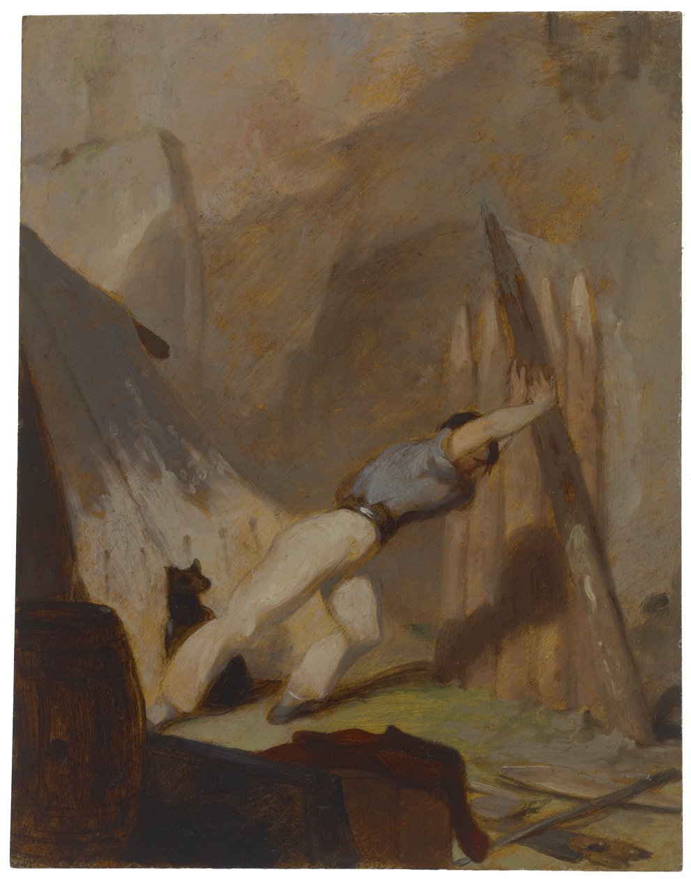 Bau eines Unterschlupfs von Thomas Sully