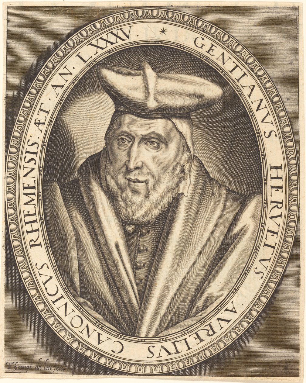 Gentien Hervet, Kanoniker von Reims von Thomas de Leu