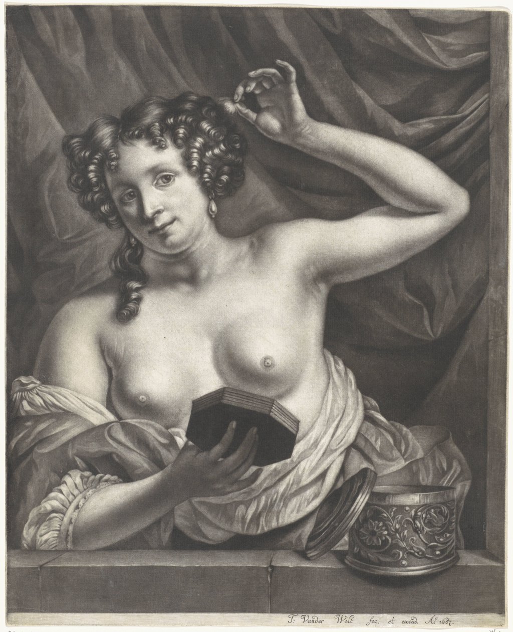 Frau im Fenster von Thomas van der Wilt