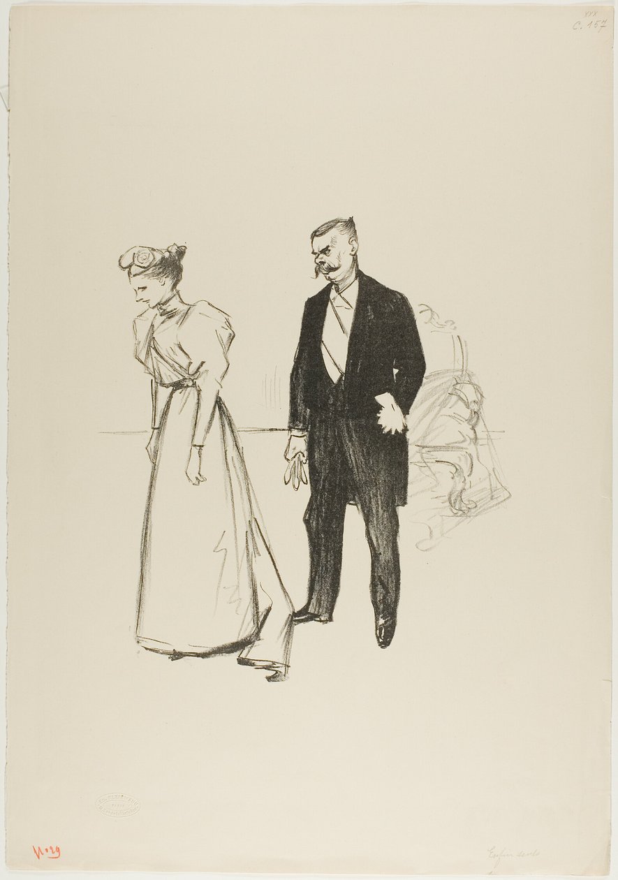 Endlich allein! von Théophile Alexandre Pierre Steinlen