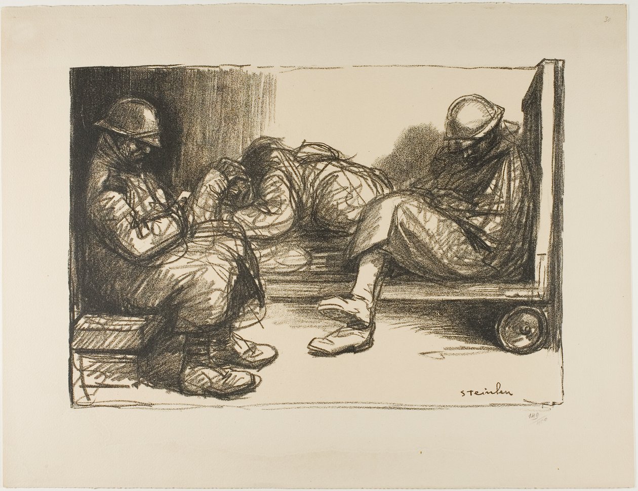 Im Unterstand von Théophile Alexandre Pierre Steinlen