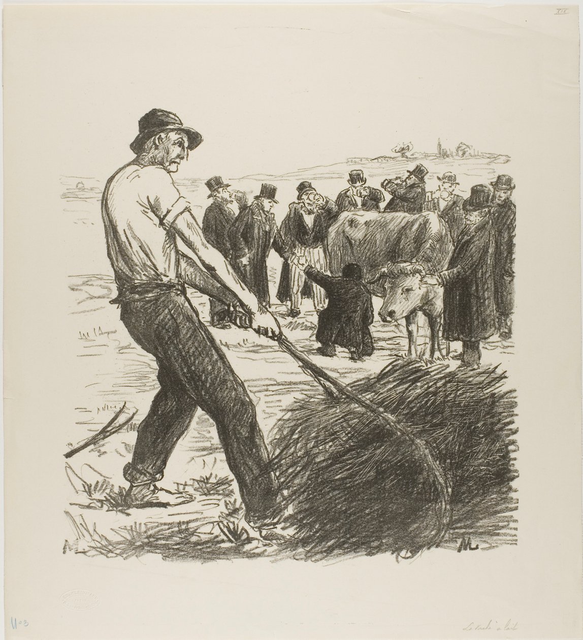 Milchkuh von Théophile Alexandre Pierre Steinlen